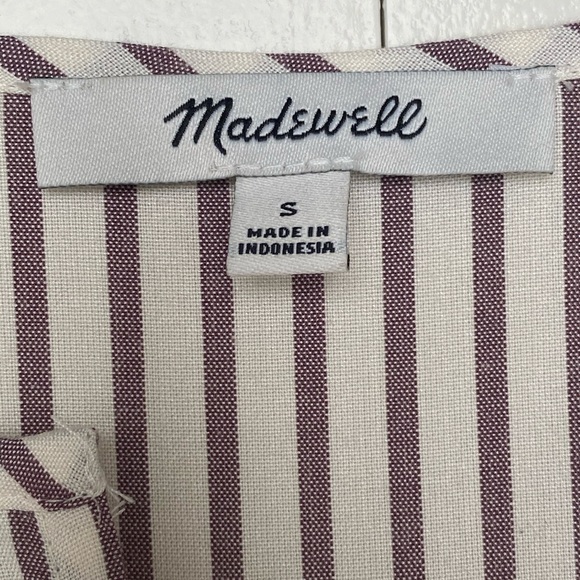 NWOT Madewell Seamed Popover Top, Dunfield Stripe - Picture 8 of 11